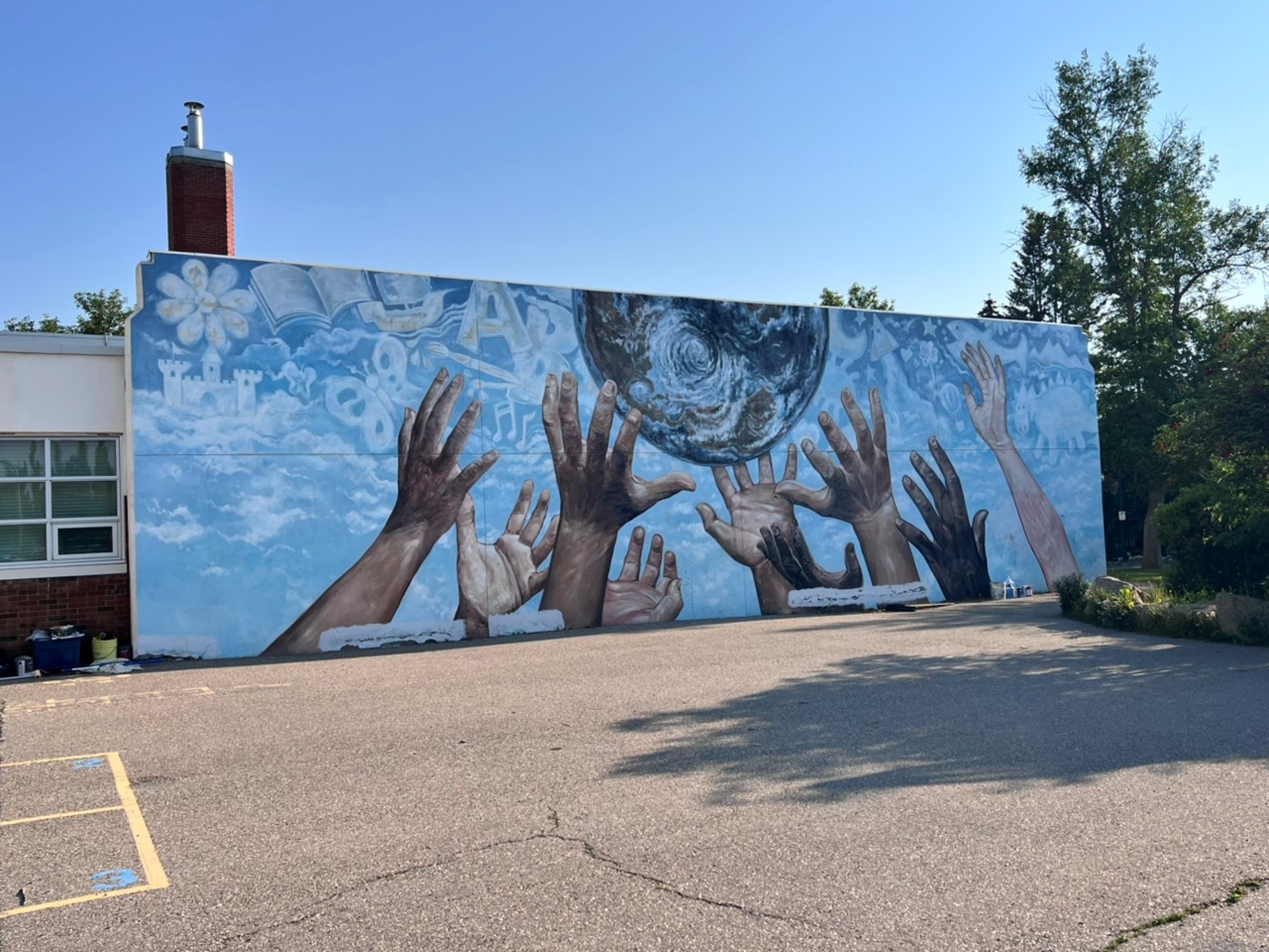 Alexander Ferguson Mural Restoration Before